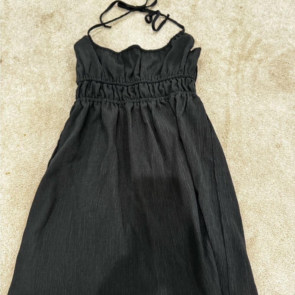 Amuse Society black halter dress, size S